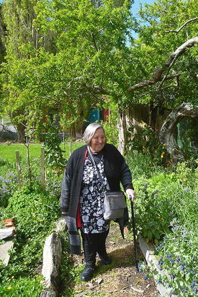 Patricia in the garden