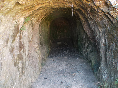 Inside the gold mine drive