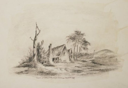 1849 sketch of the Halfway House
