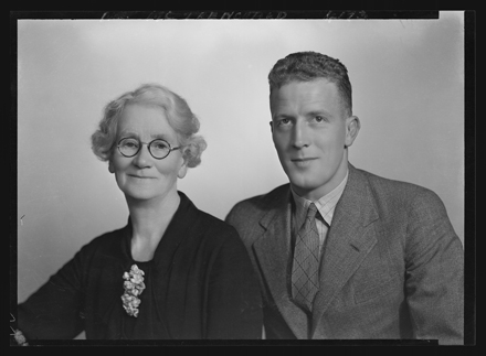 Horace Trenchard and his mother Mary Celia Trenchard