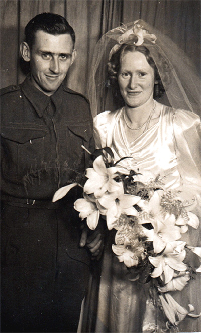 Marriage of Alfred Roland Broderick to Louisa Mary Edgar , 1942