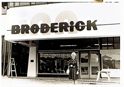Louisa Broderick at the opening of Broderick Inn 8 December 1973