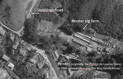 Aerial Pender pig farm
